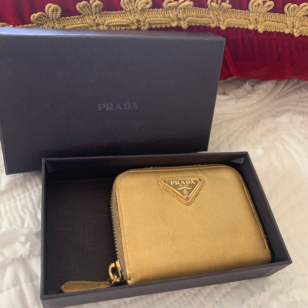 Prada Gold Wallet